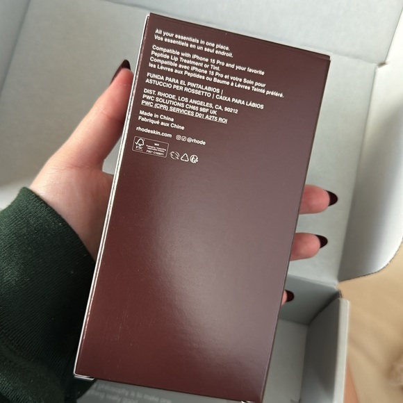 Rhode lip case in espresso. Never used. - Picture 2 of 3
